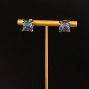 Glitter Multicolored Studs Earrings NEW